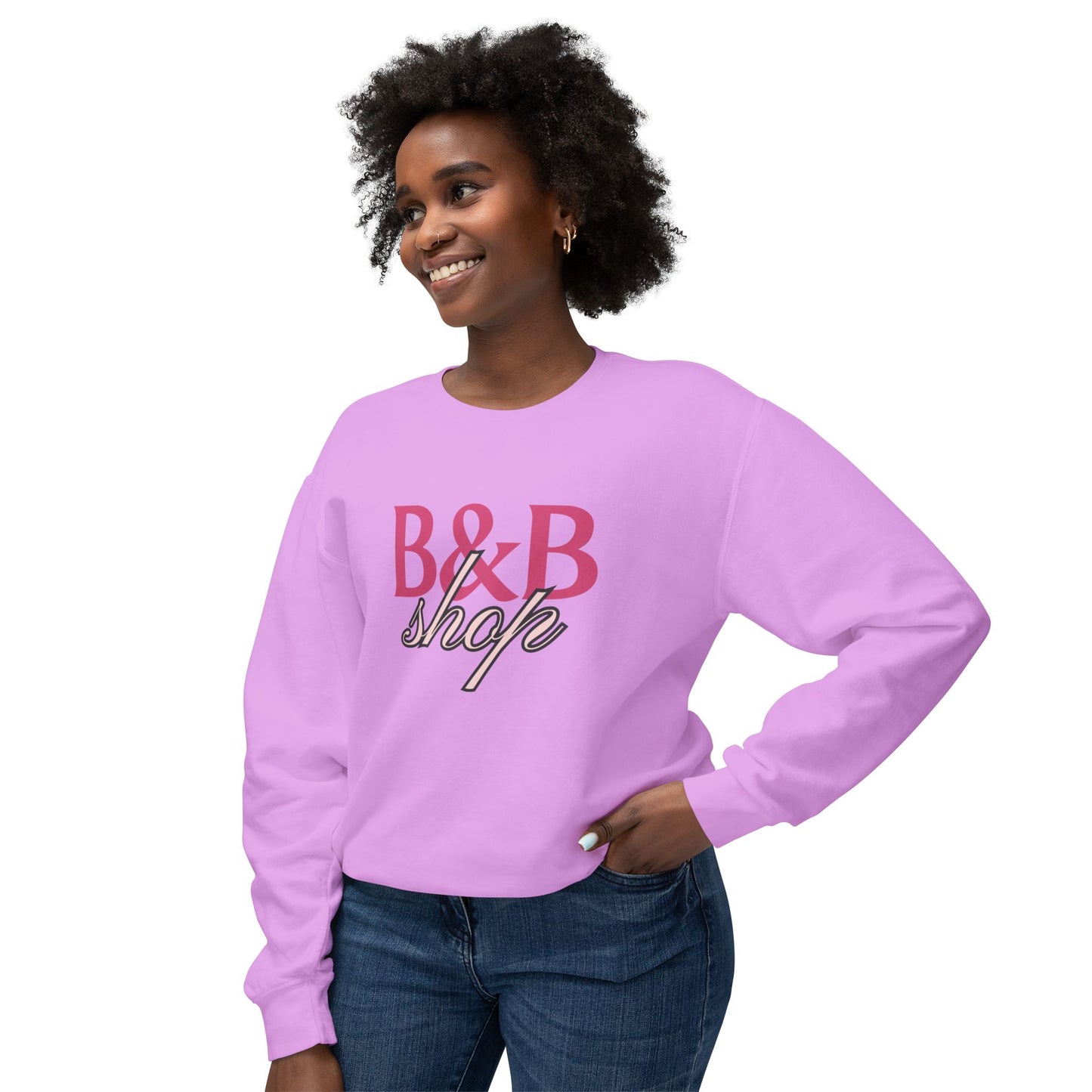 B&B Shop Signature Crewneck Unisex Lightweight Crewneck Sweatshirt