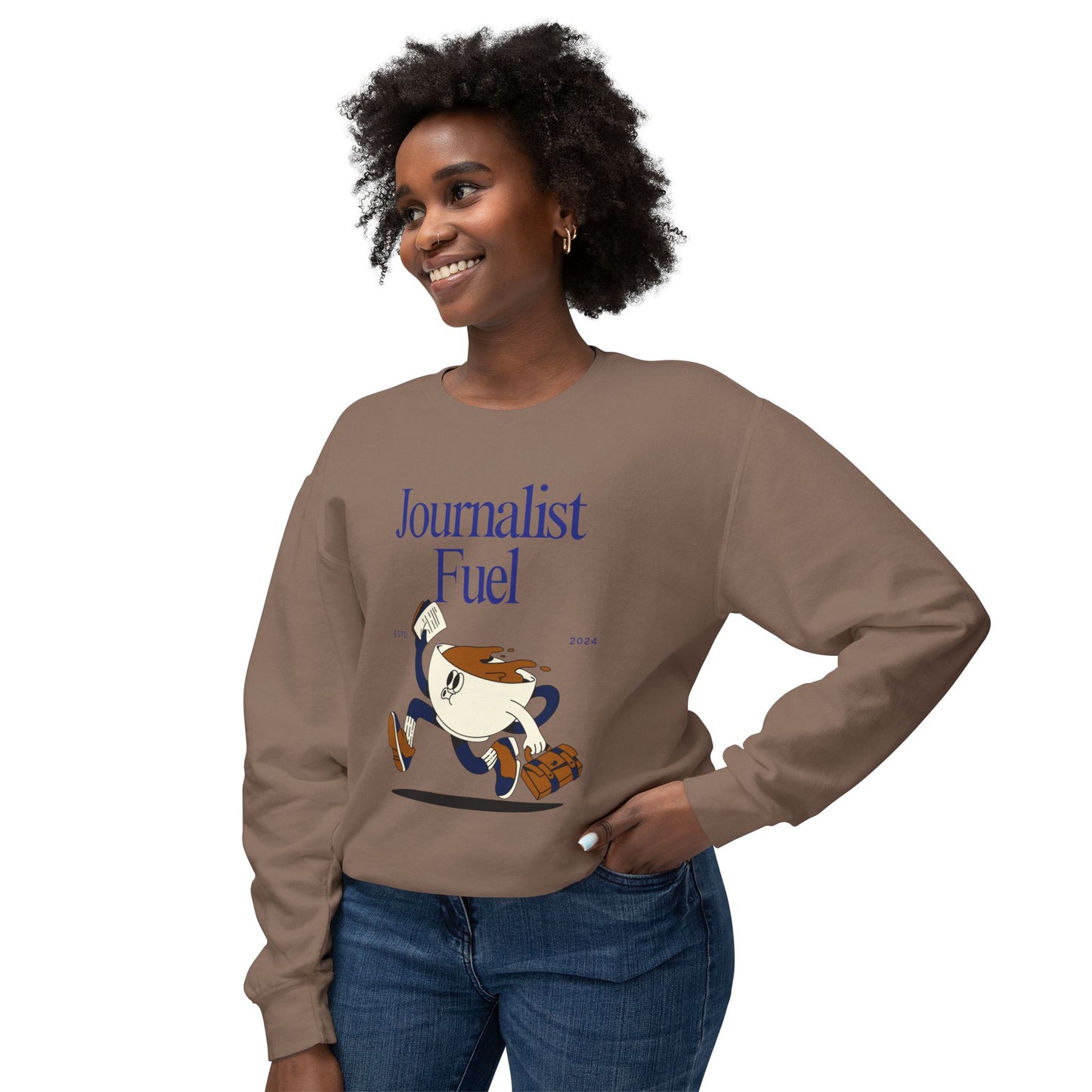 Journalist Fuel Lightweight Crewneck Sweatshirt