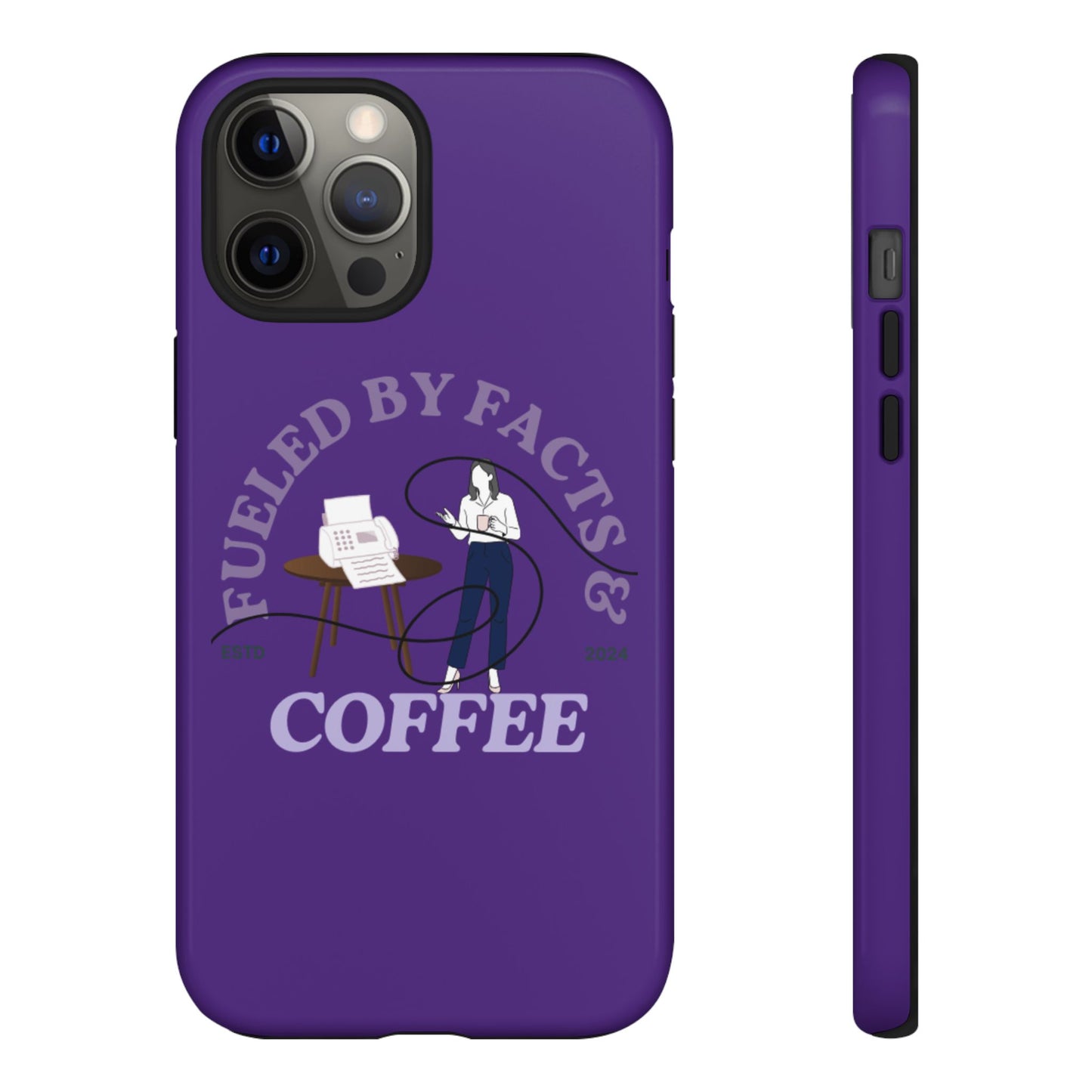 Fueled by Facts & Coffee Phone Case