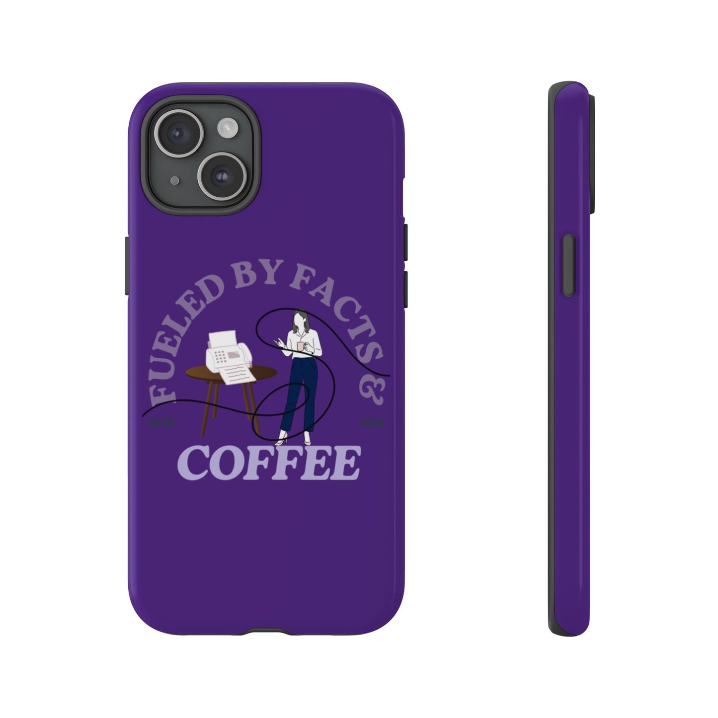 Fueled by Facts & Coffee Phone Case