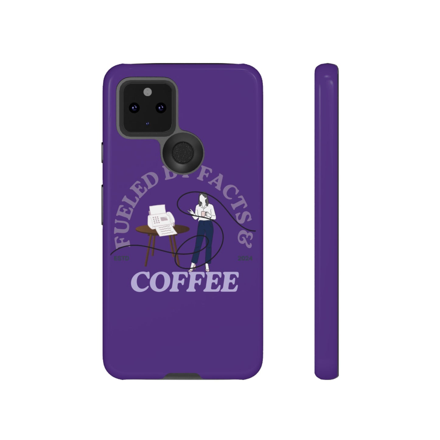 Fueled by Facts & Coffee Phone Case