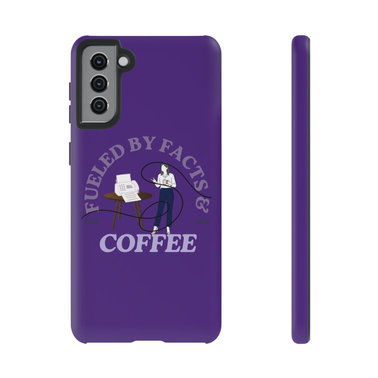 Fueled by Facts & Coffee Phone Case