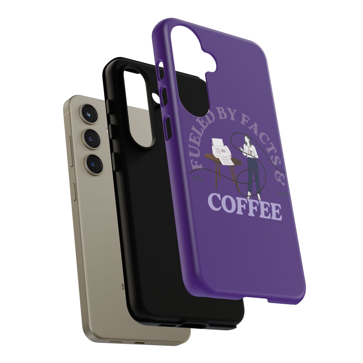 Fueled by Facts & Coffee Phone Case