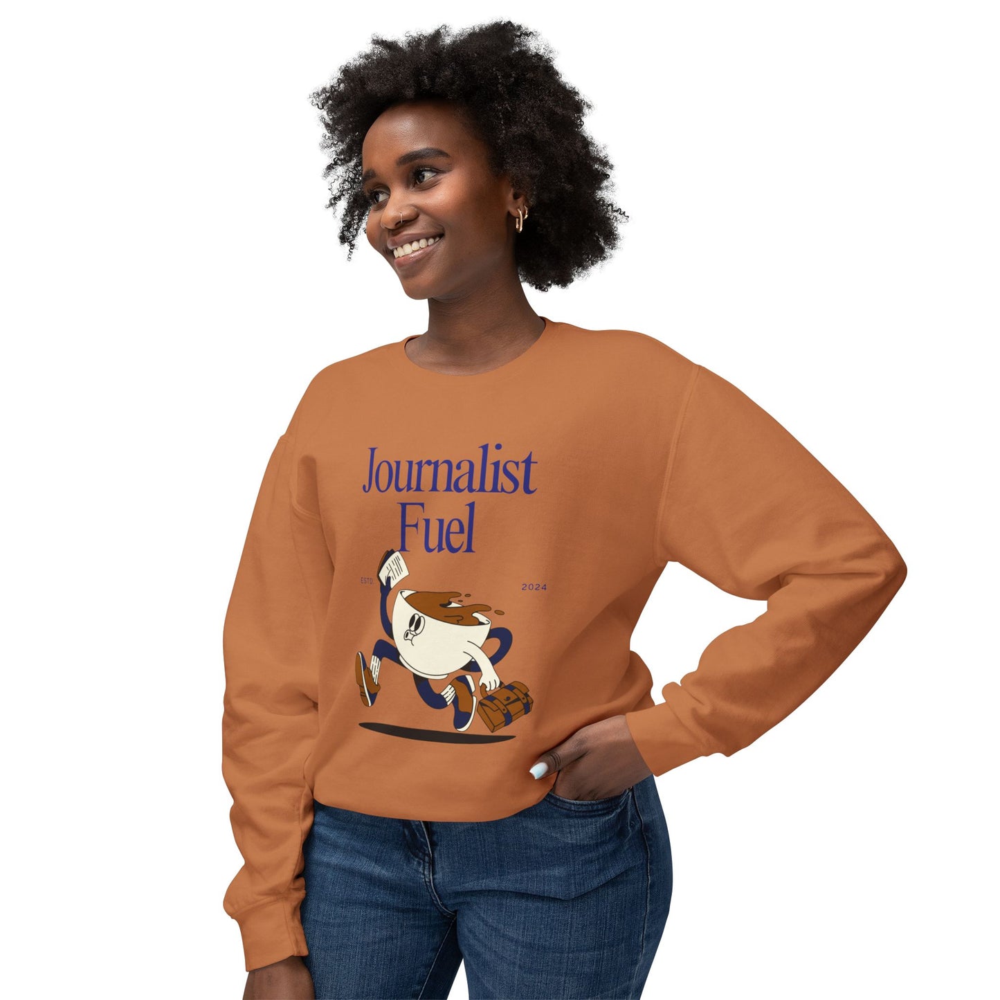 Journalist Fuel Lightweight Crewneck Sweatshirt