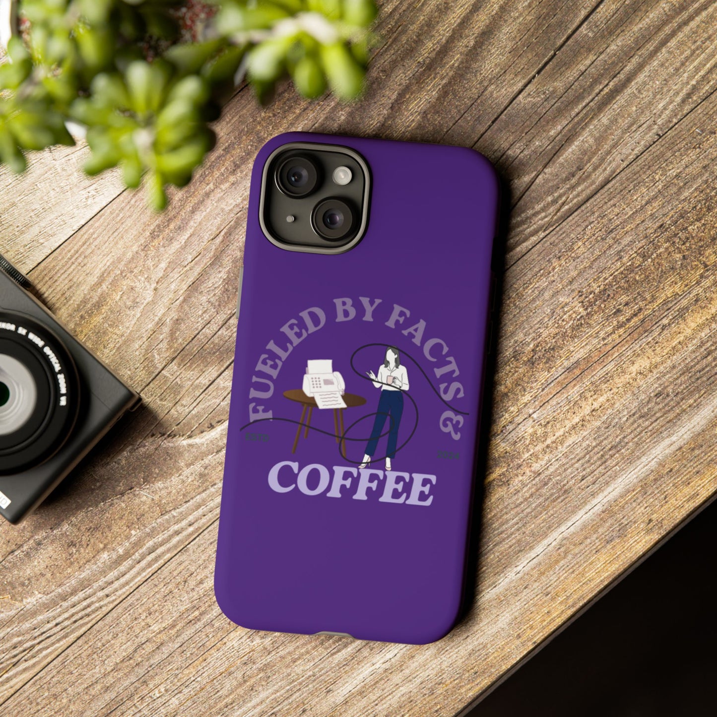 Fueled by Facts & Coffee Phone Case