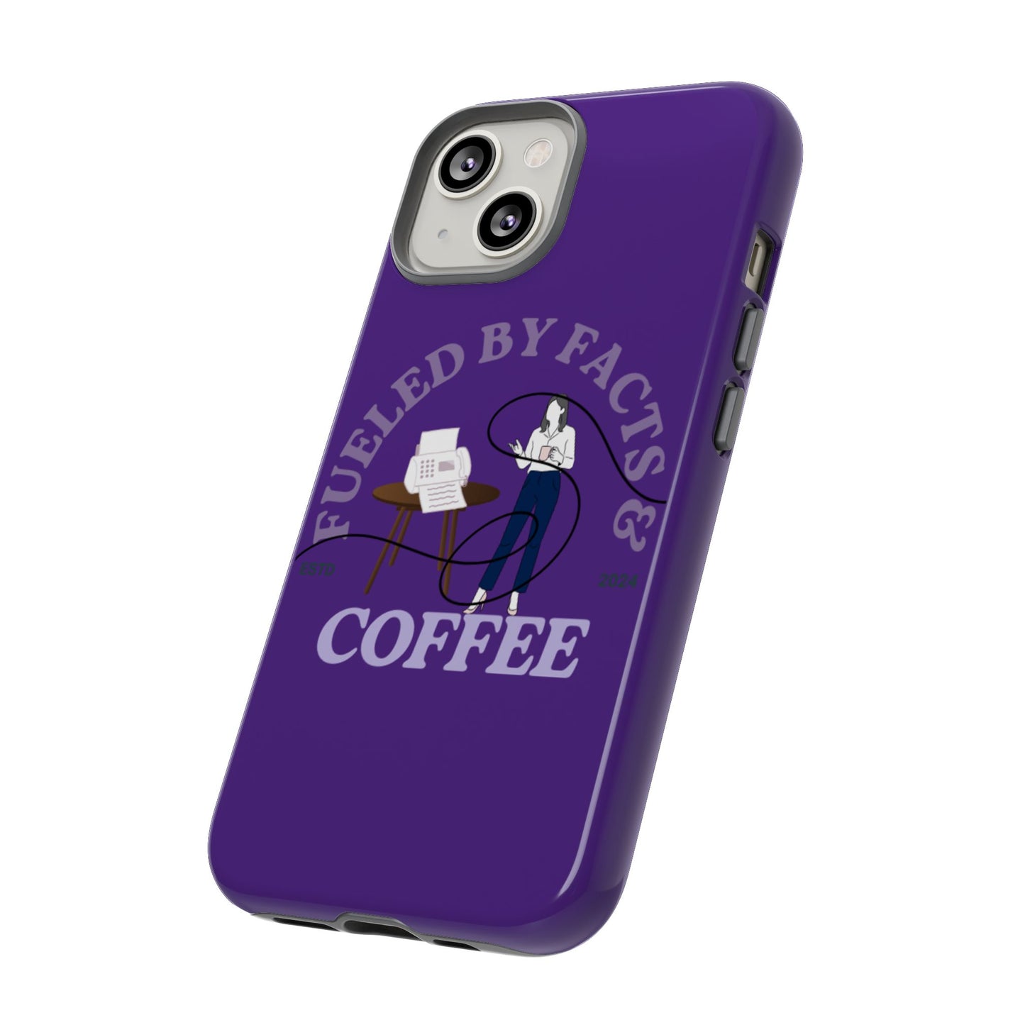 Fueled by Facts & Coffee Phone Case