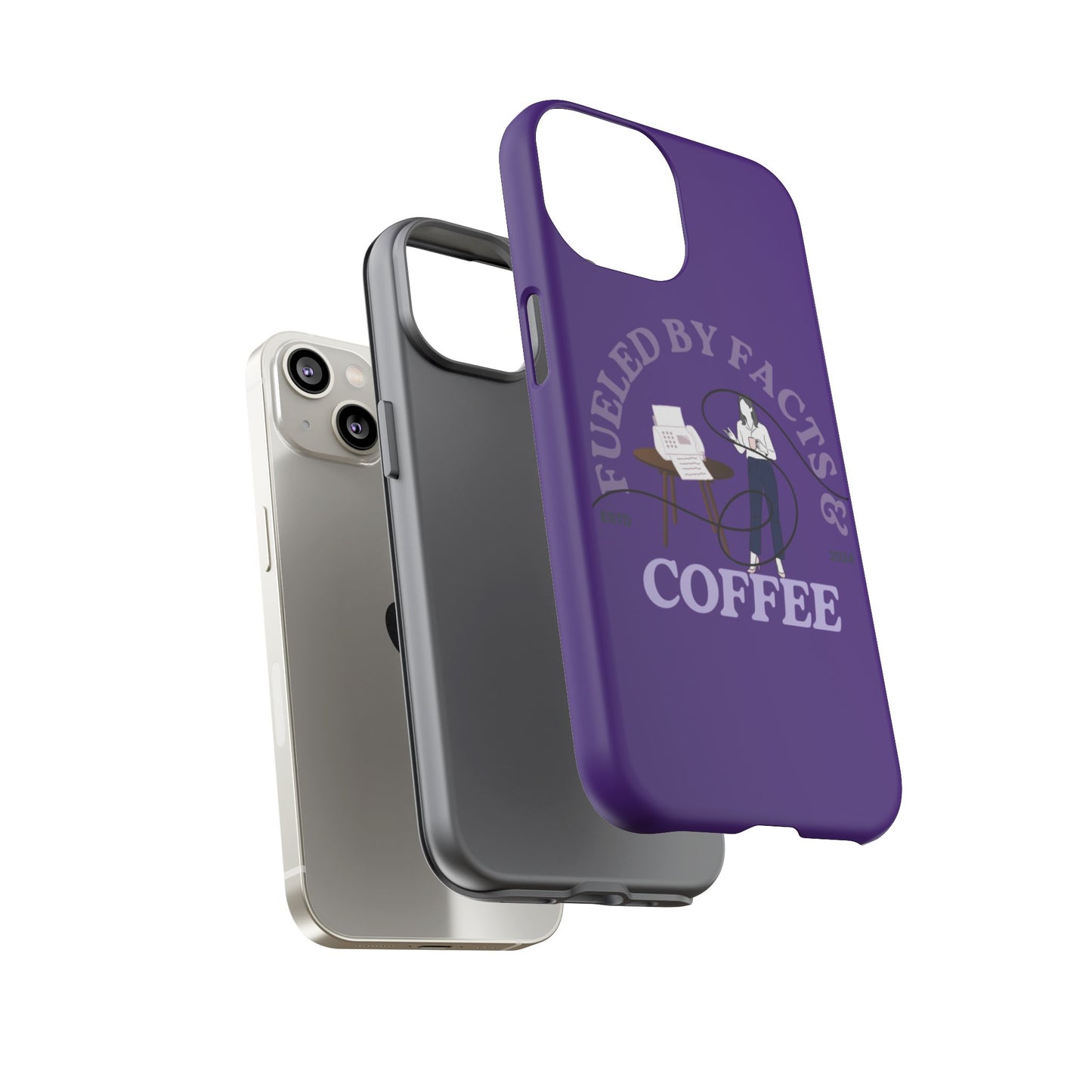 Fueled by Facts & Coffee Phone Case