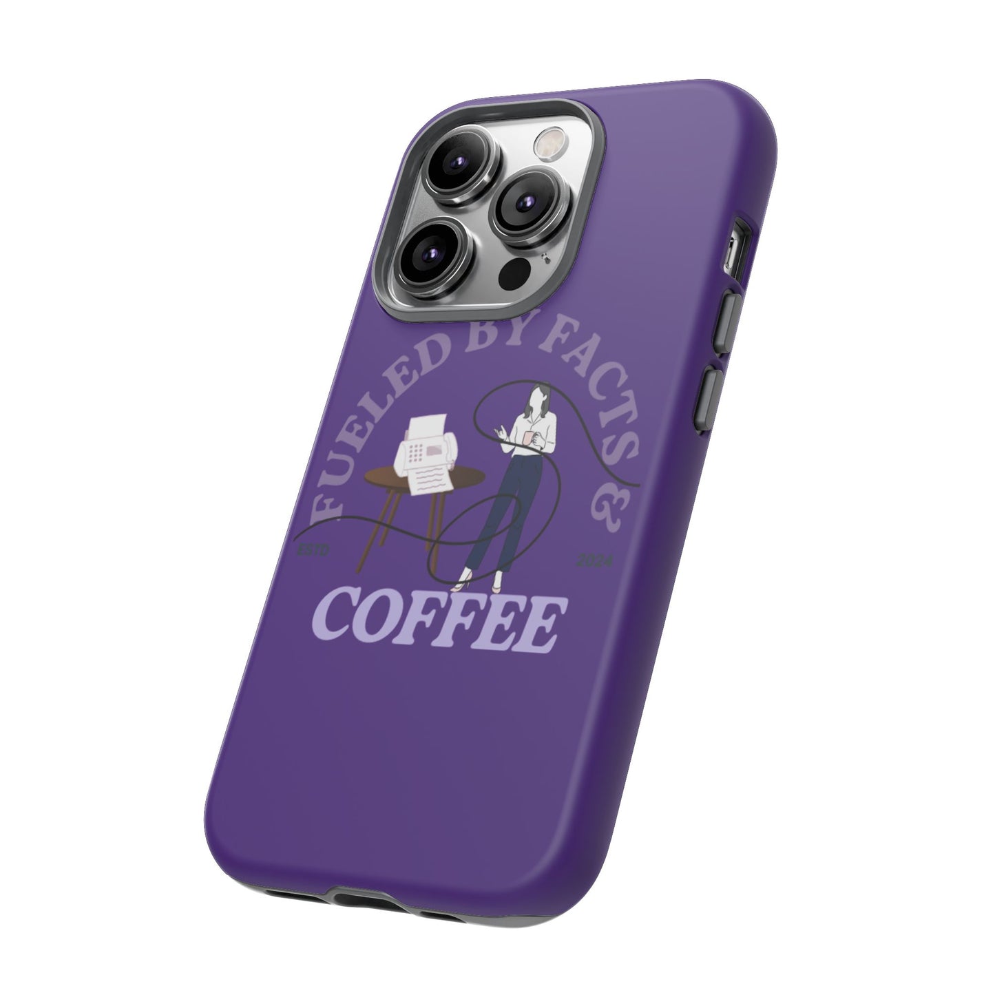 Fueled by Facts & Coffee Phone Case