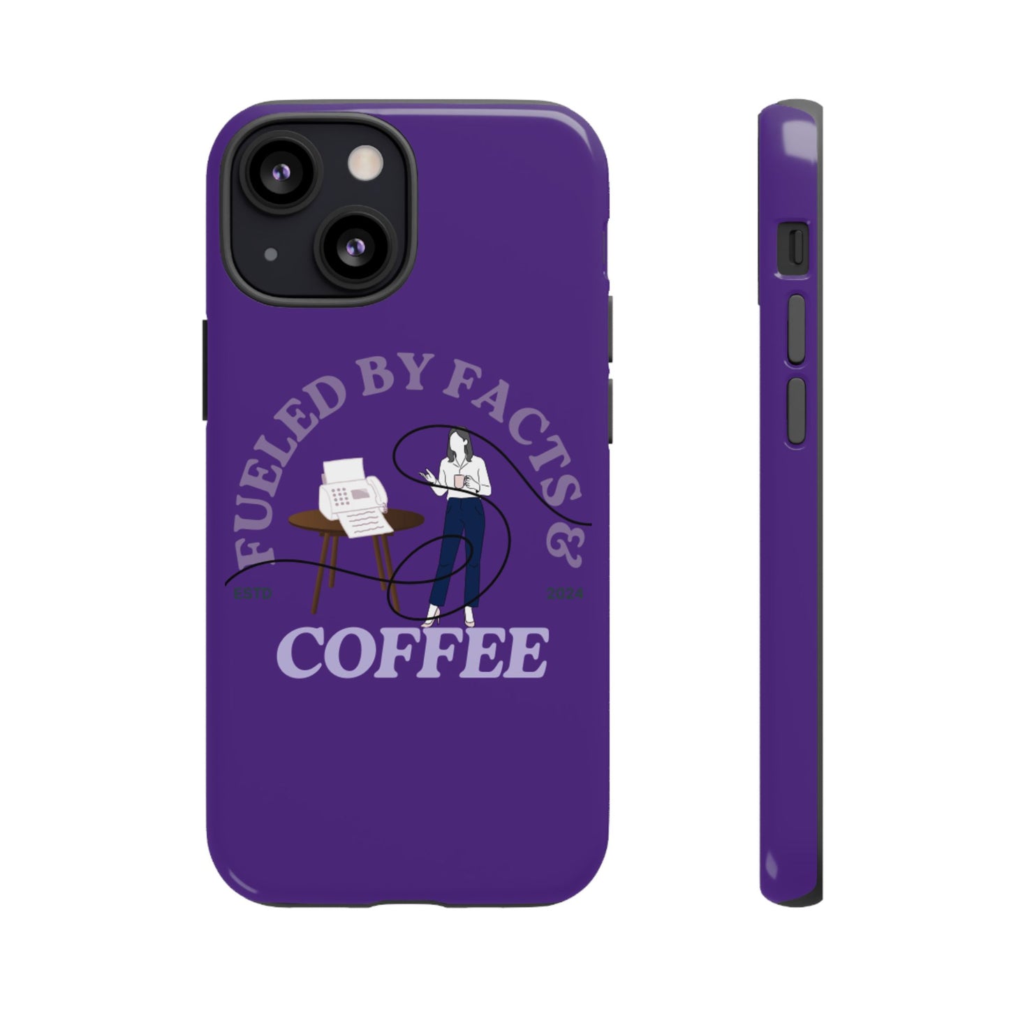 Fueled by Facts & Coffee Phone Case