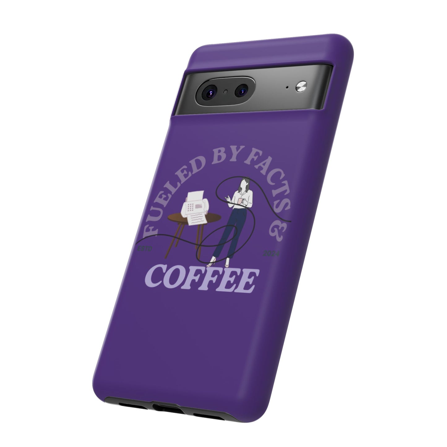 Fueled by Facts & Coffee Phone Case