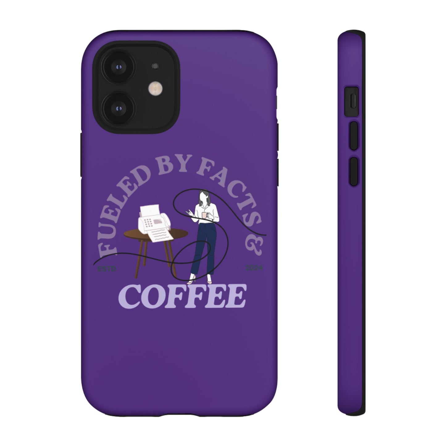 Fueled by Facts & Coffee Phone Case