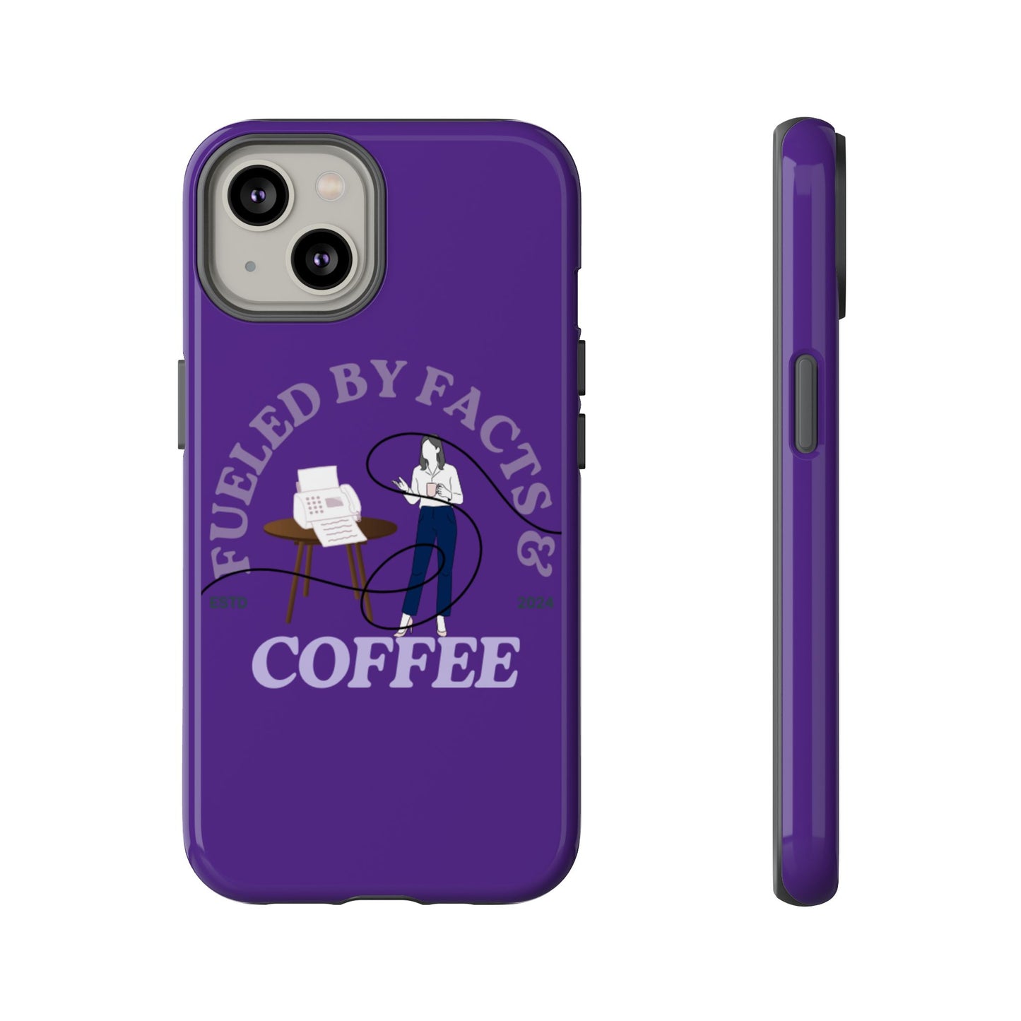 Fueled by Facts & Coffee Phone Case