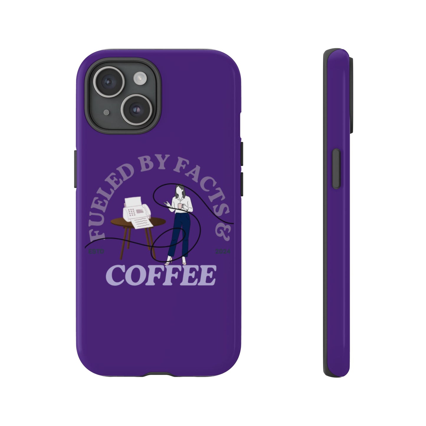 Fueled by Facts & Coffee Phone Case