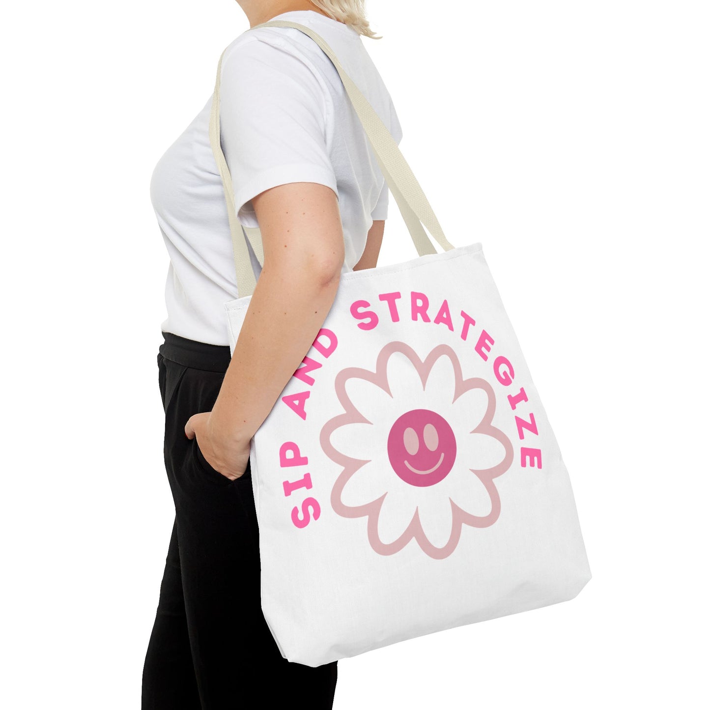 Sip & Strategize Tote Bag (AOP)