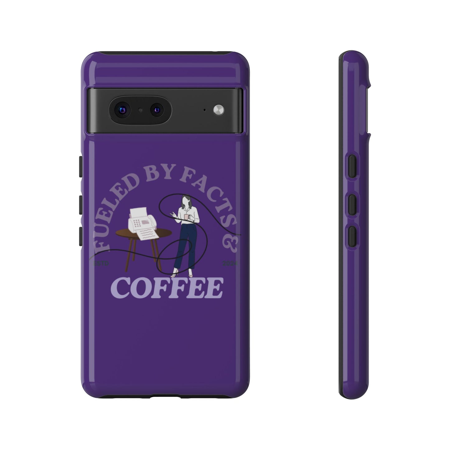 Fueled by Facts & Coffee Phone Case