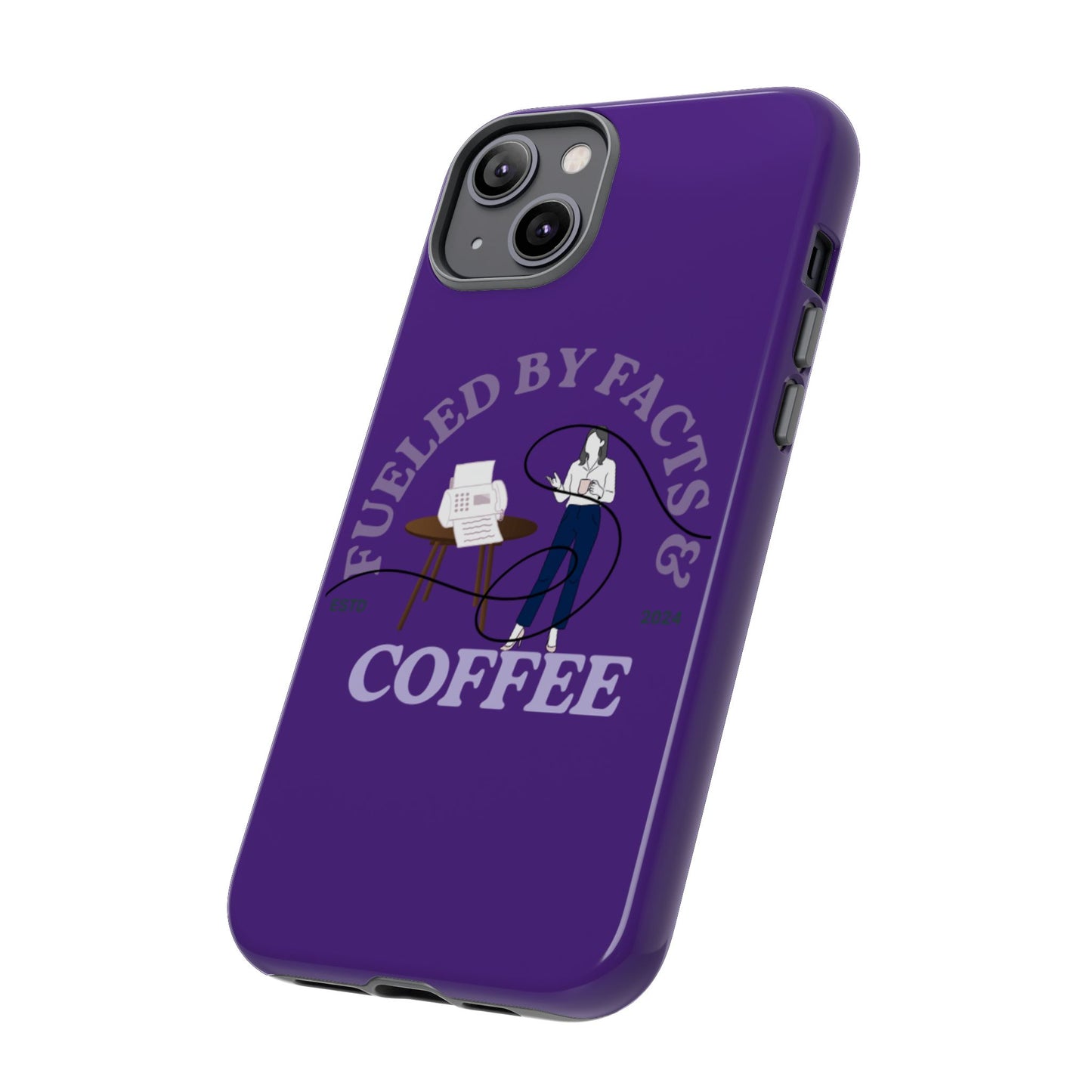 Fueled by Facts & Coffee Phone Case