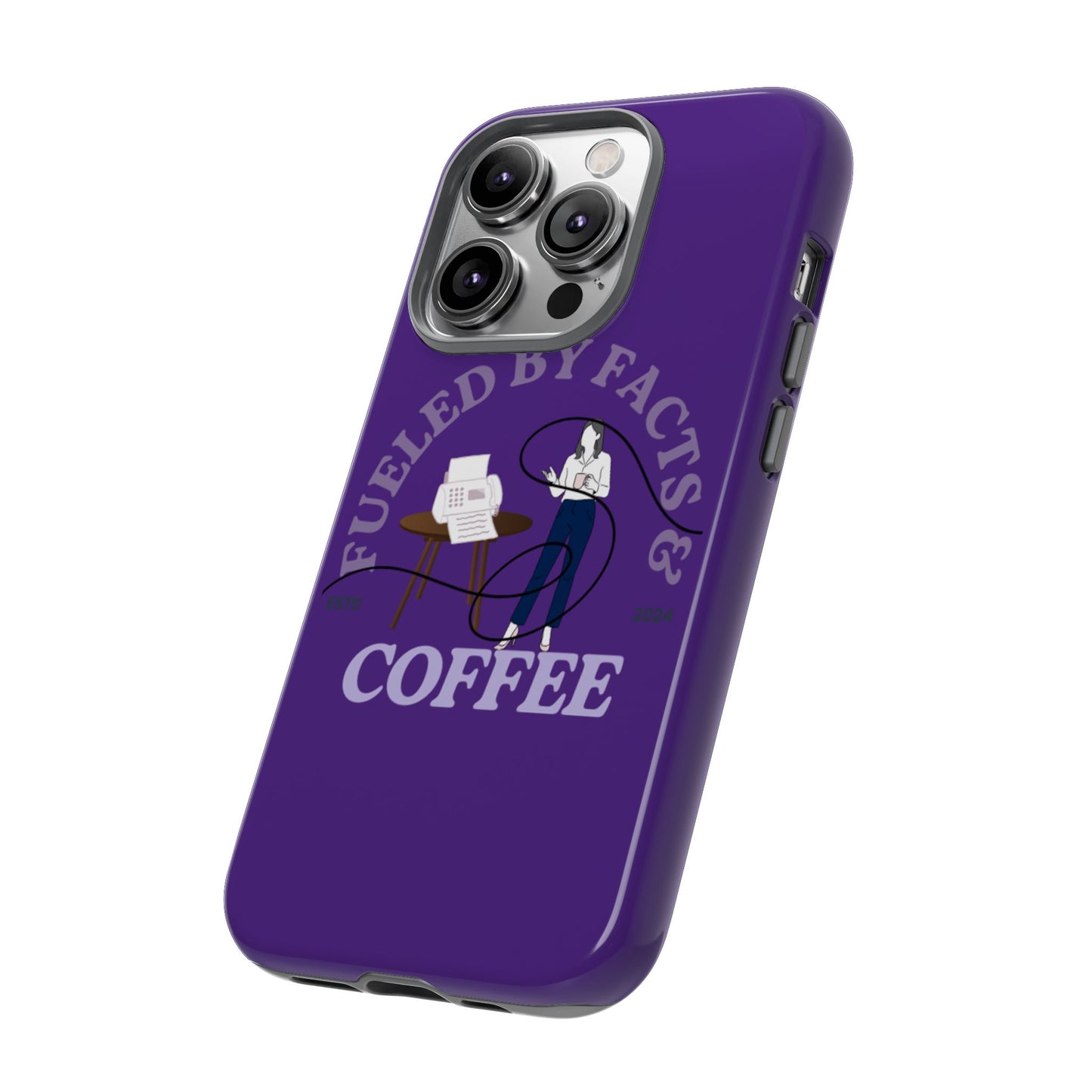 Fueled by Facts & Coffee Phone Case