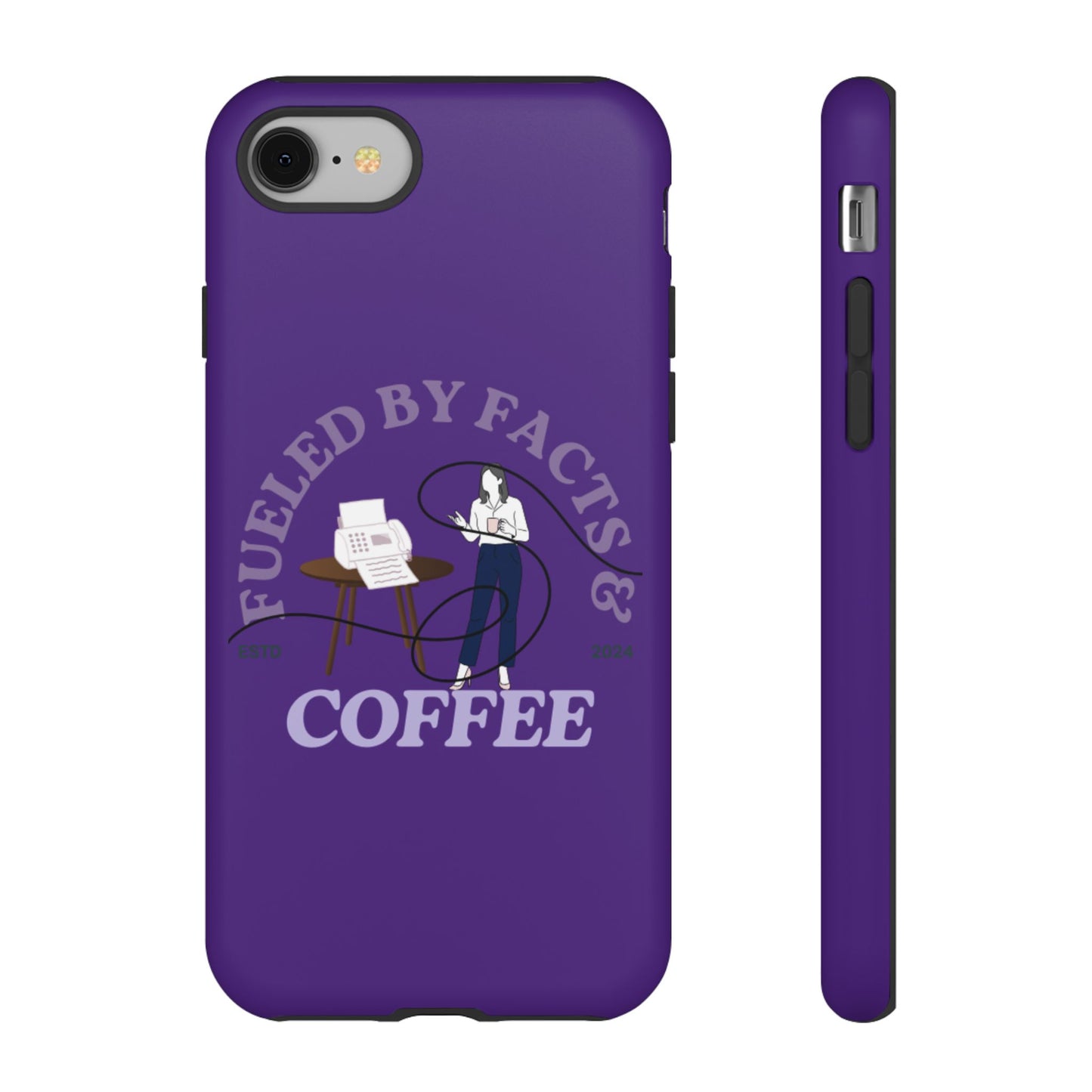 Fueled by Facts & Coffee Phone Case