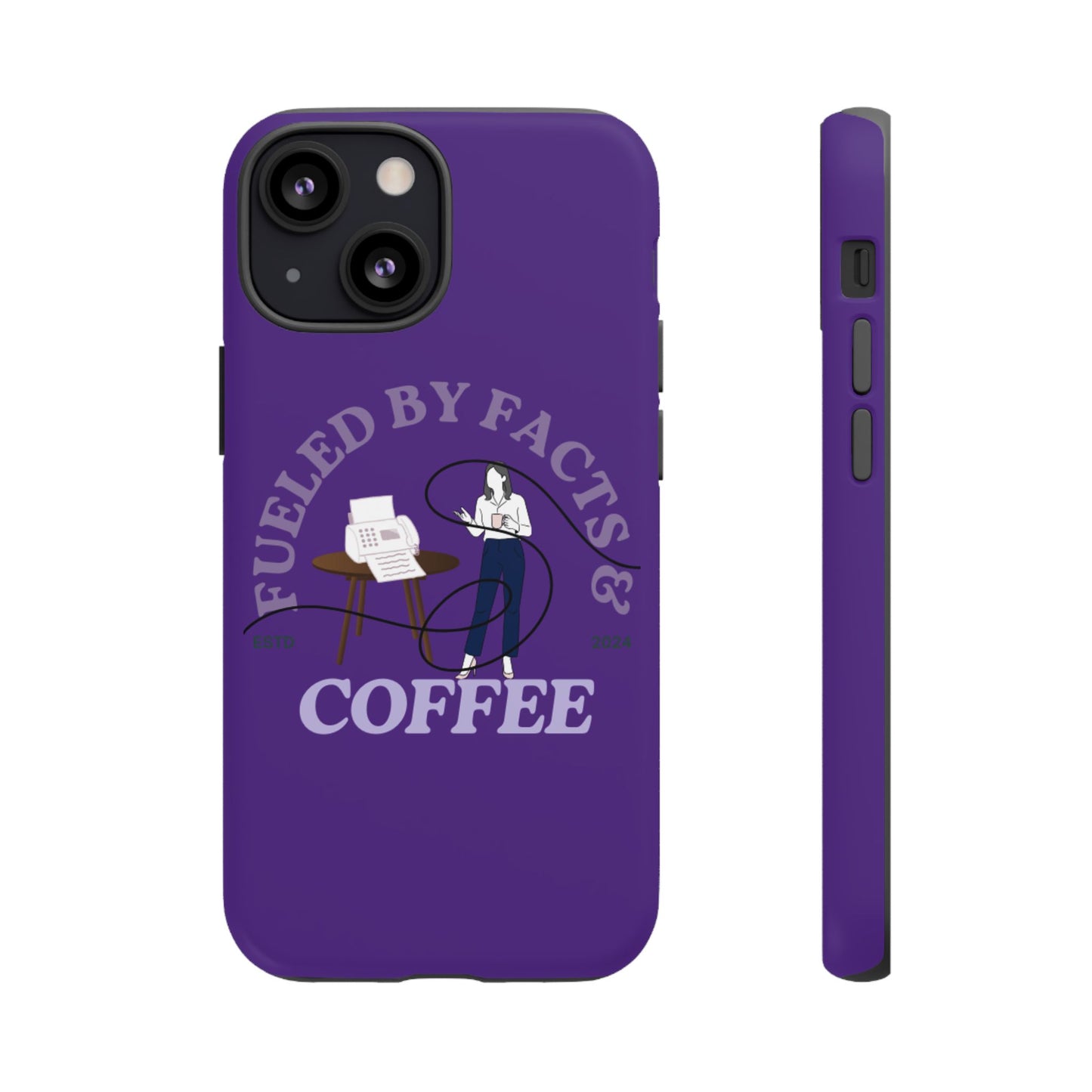 Fueled by Facts & Coffee Phone Case