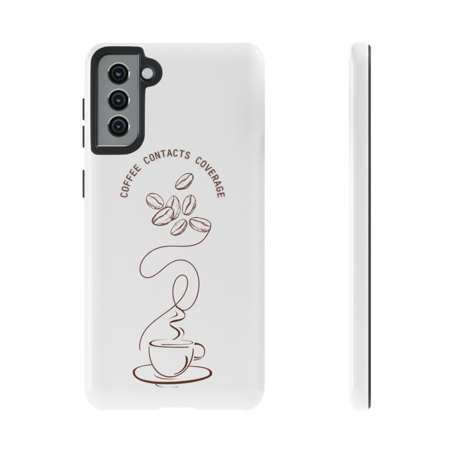 Coffee, Contacts, Coverage Phone Case