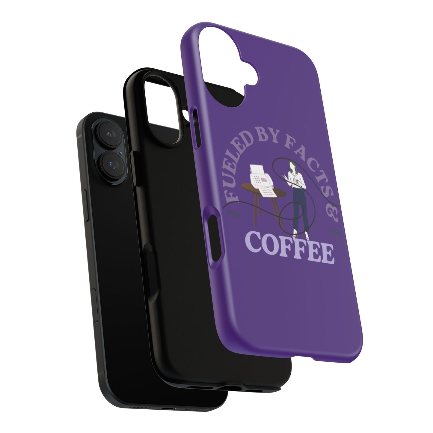 Fueled by Facts & Coffee Phone Case