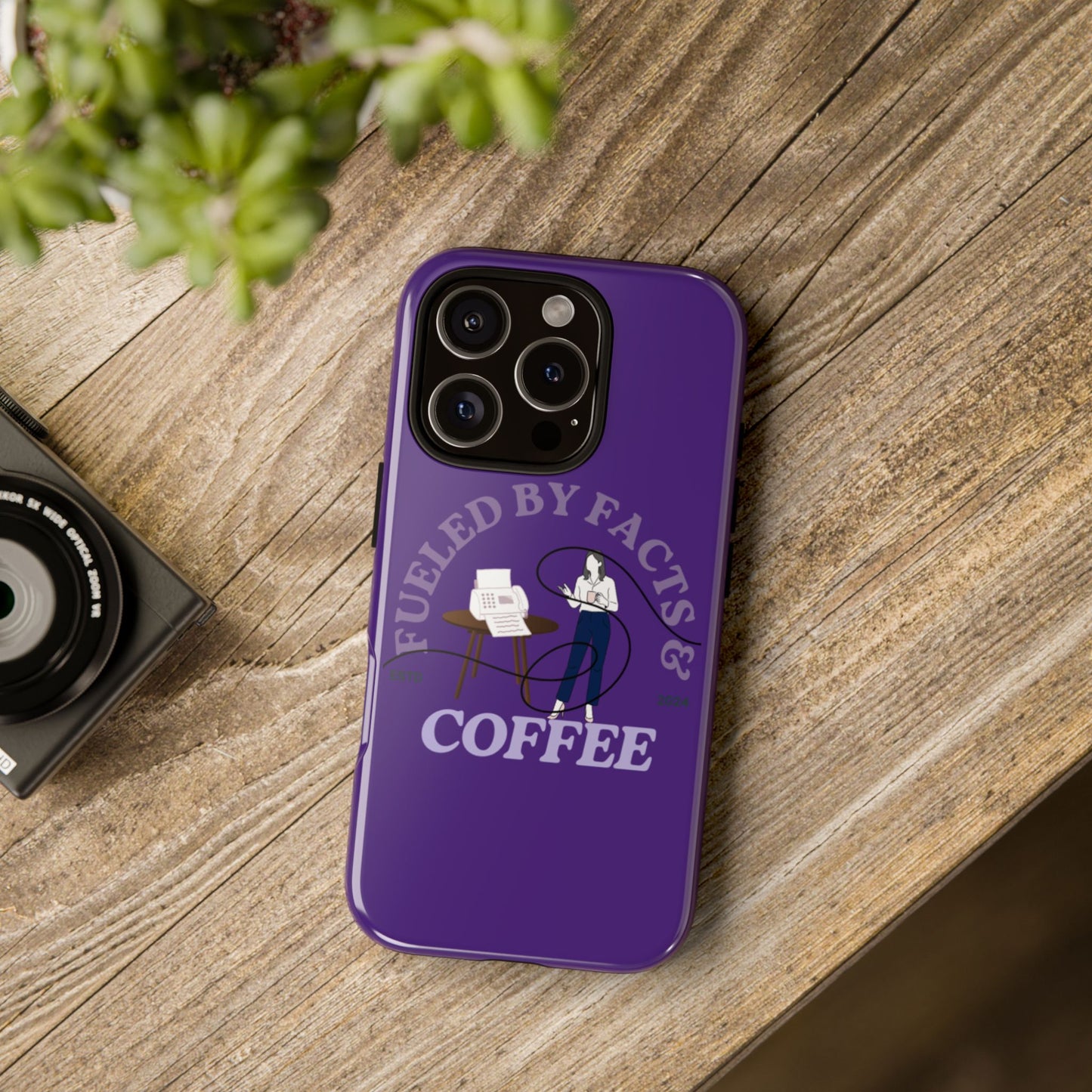 Fueled by Facts & Coffee Phone Case