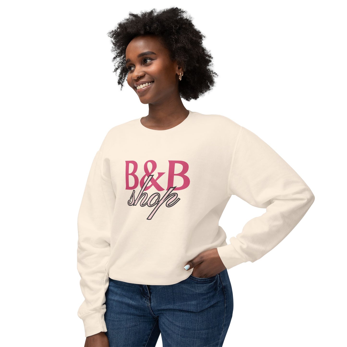 B&B Shop Signature Crewneck Unisex Lightweight Crewneck Sweatshirt