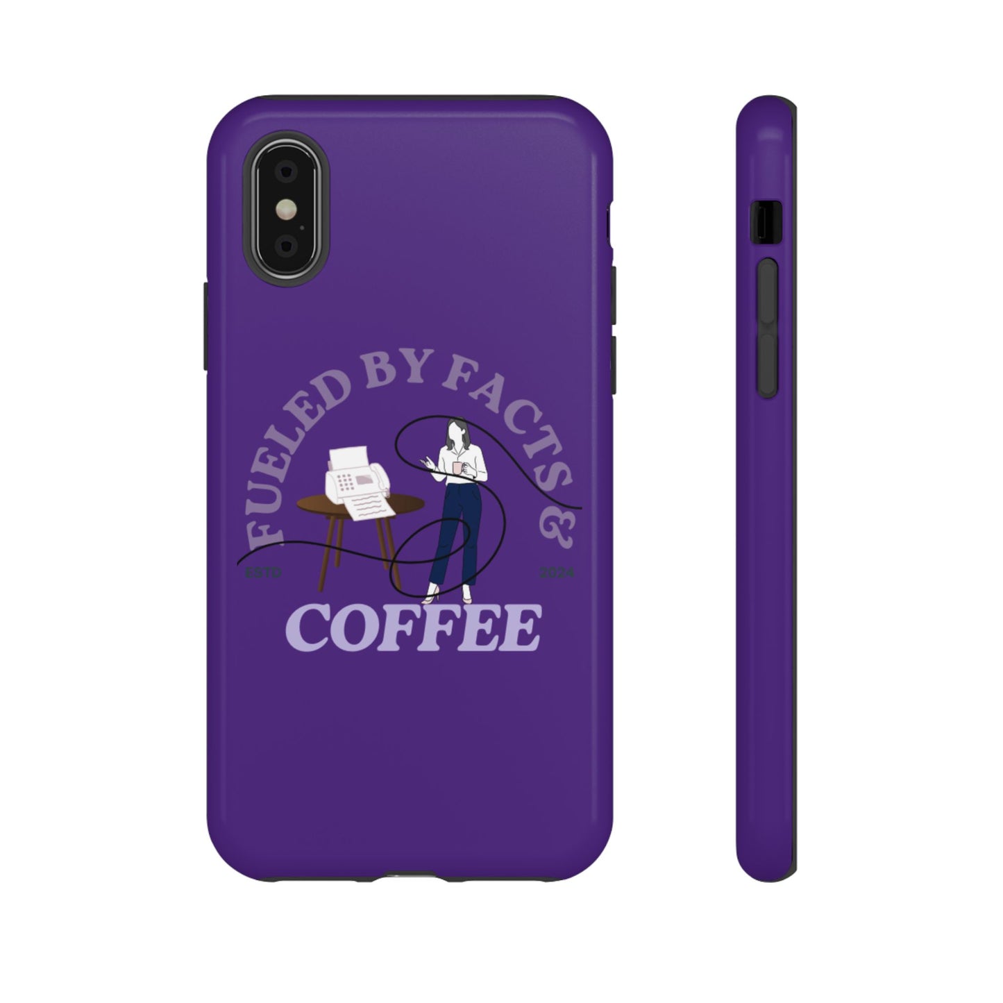 Fueled by Facts & Coffee Phone Case