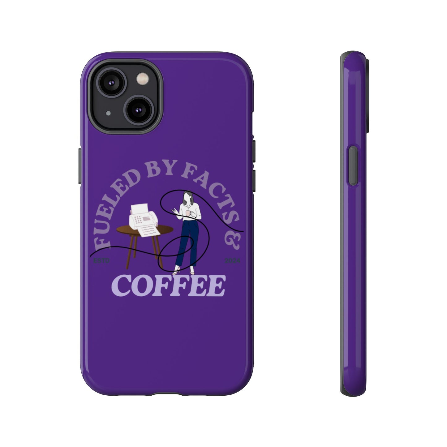 Fueled by Facts & Coffee Phone Case