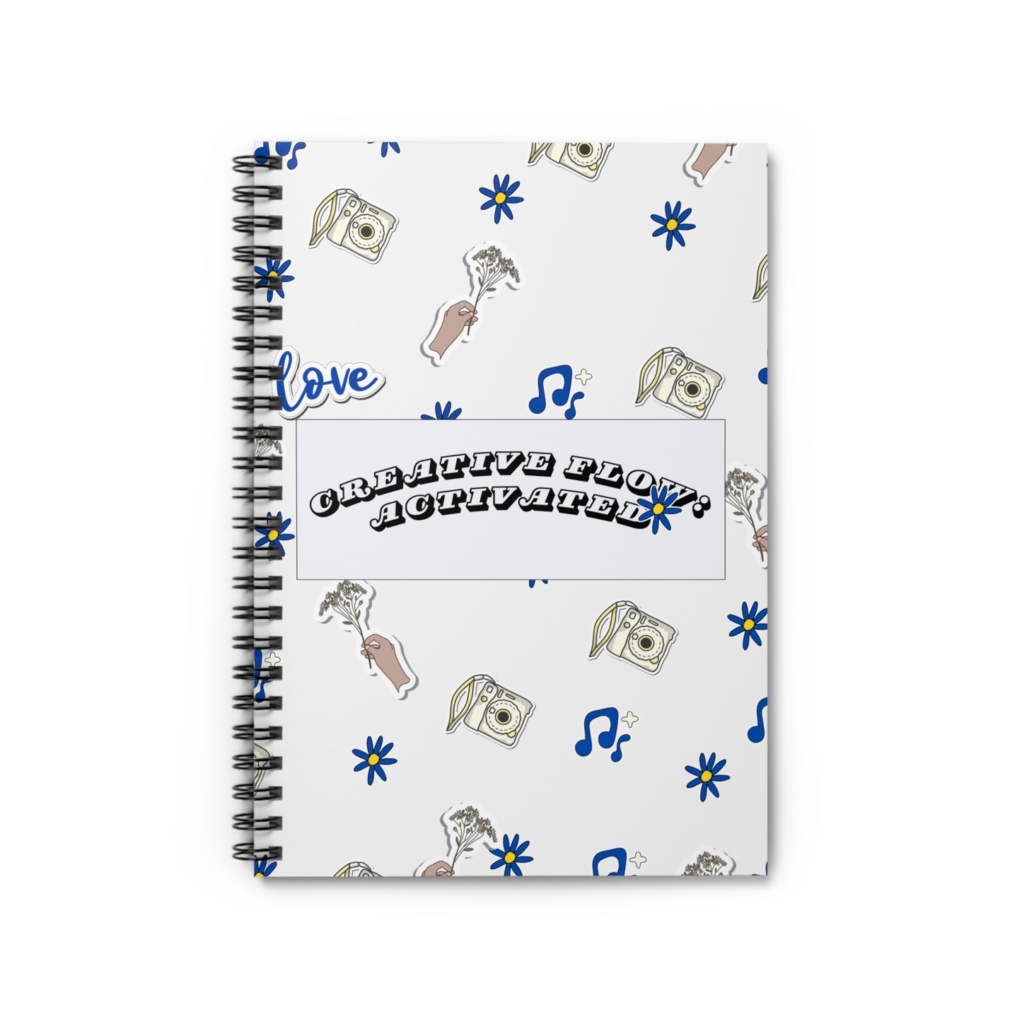 Creative Flow: Activated Spiral Notebook - Ruled Line