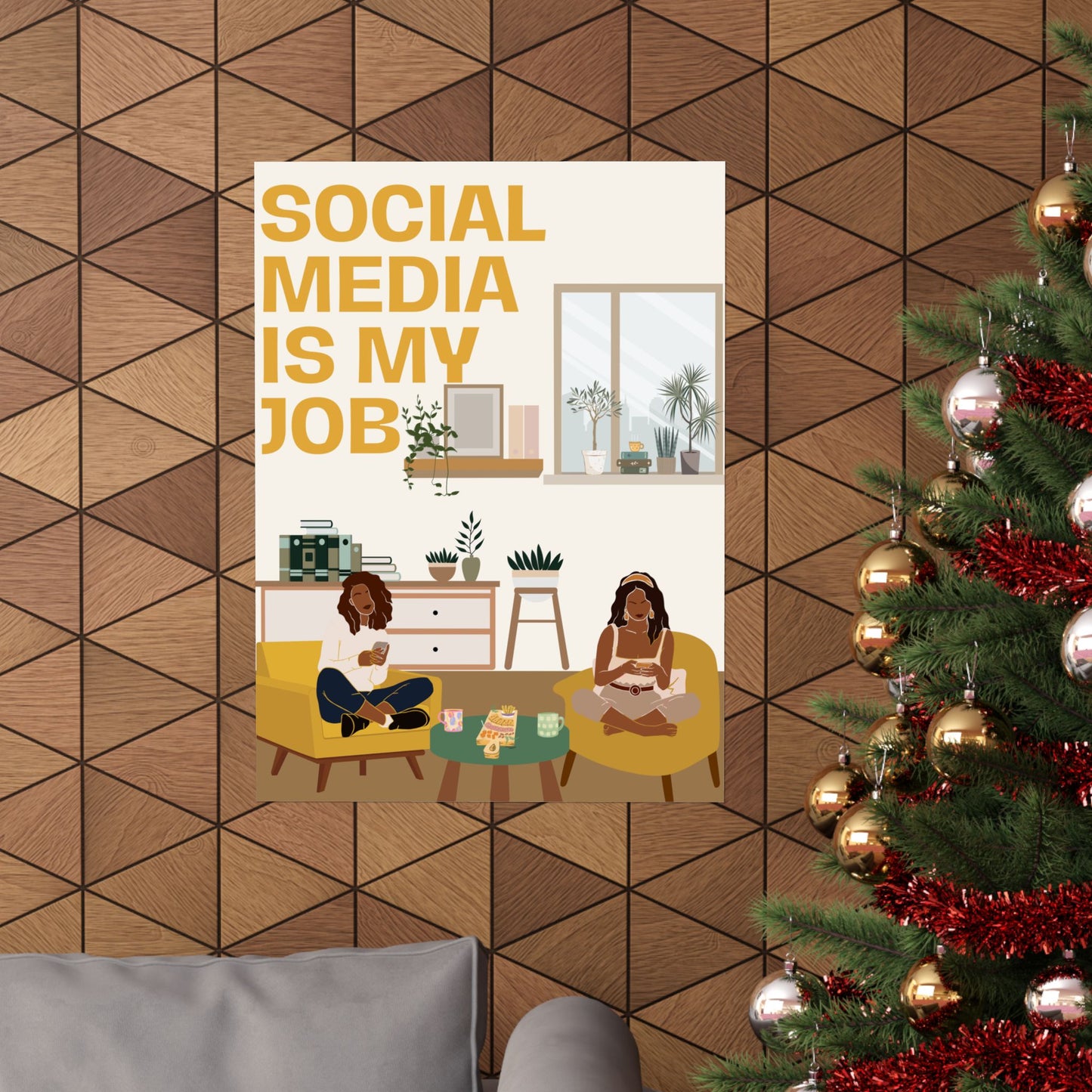 Social Media is My Job Matte Vertical Posters