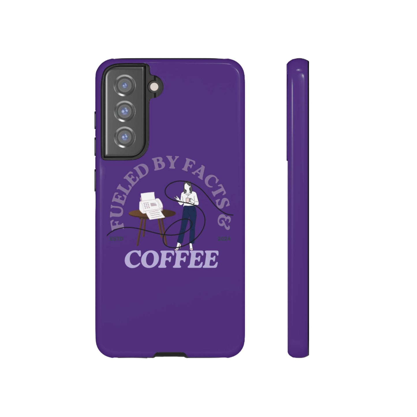 Fueled by Facts & Coffee Phone Case