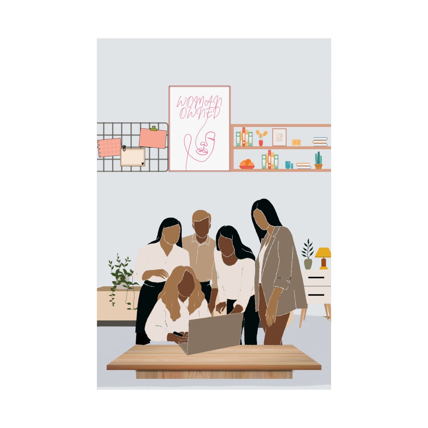 Woman-Owned Workspace Matte Vertical Posters