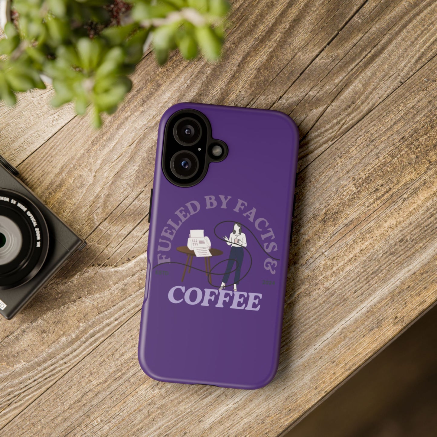 Fueled by Facts & Coffee Phone Case