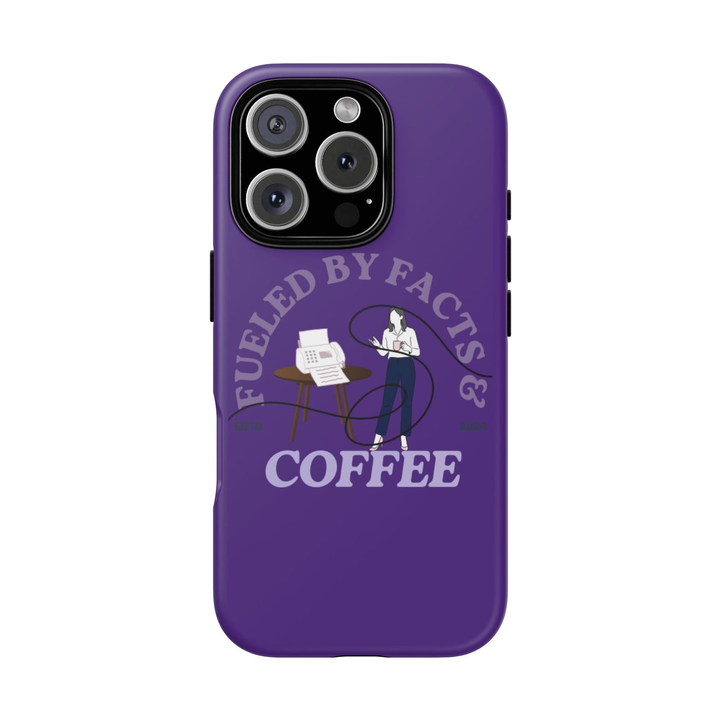 Fueled by Facts & Coffee Phone Case