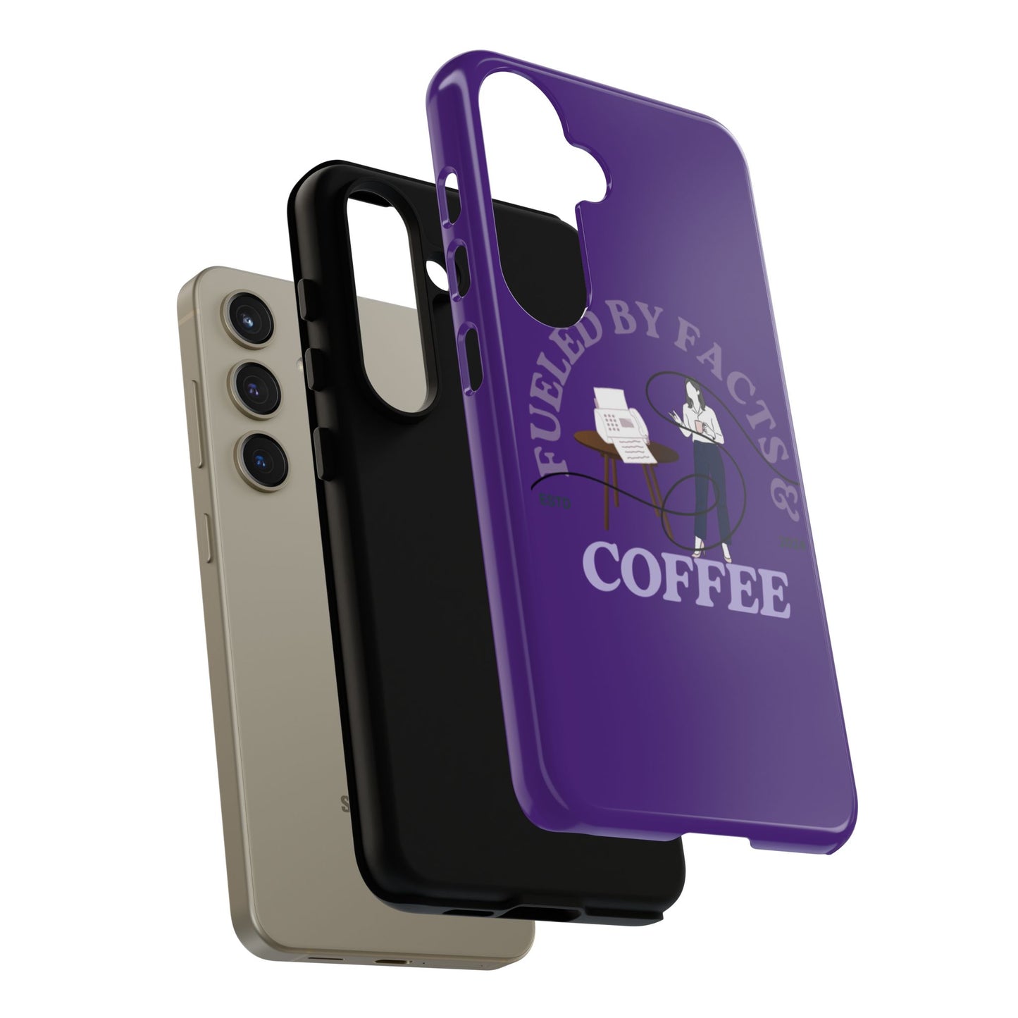 Fueled by Facts & Coffee Phone Case