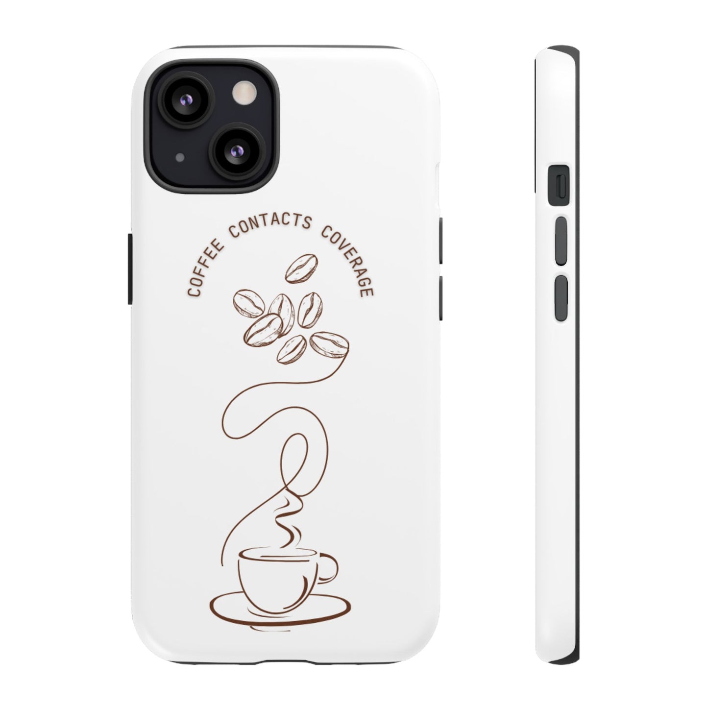 Coffee, Contacts, Coverage Phone Case