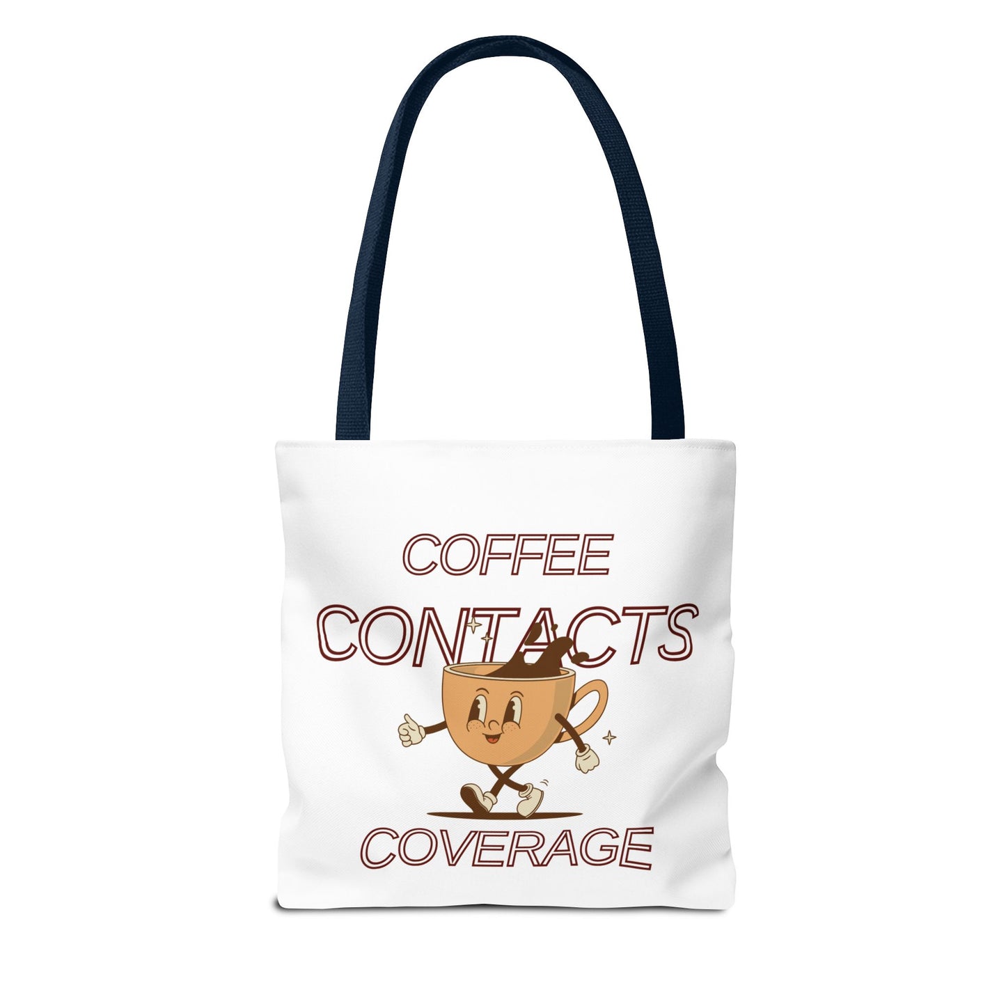 Coffee Contacts Coverage Tote Bag (AOP)