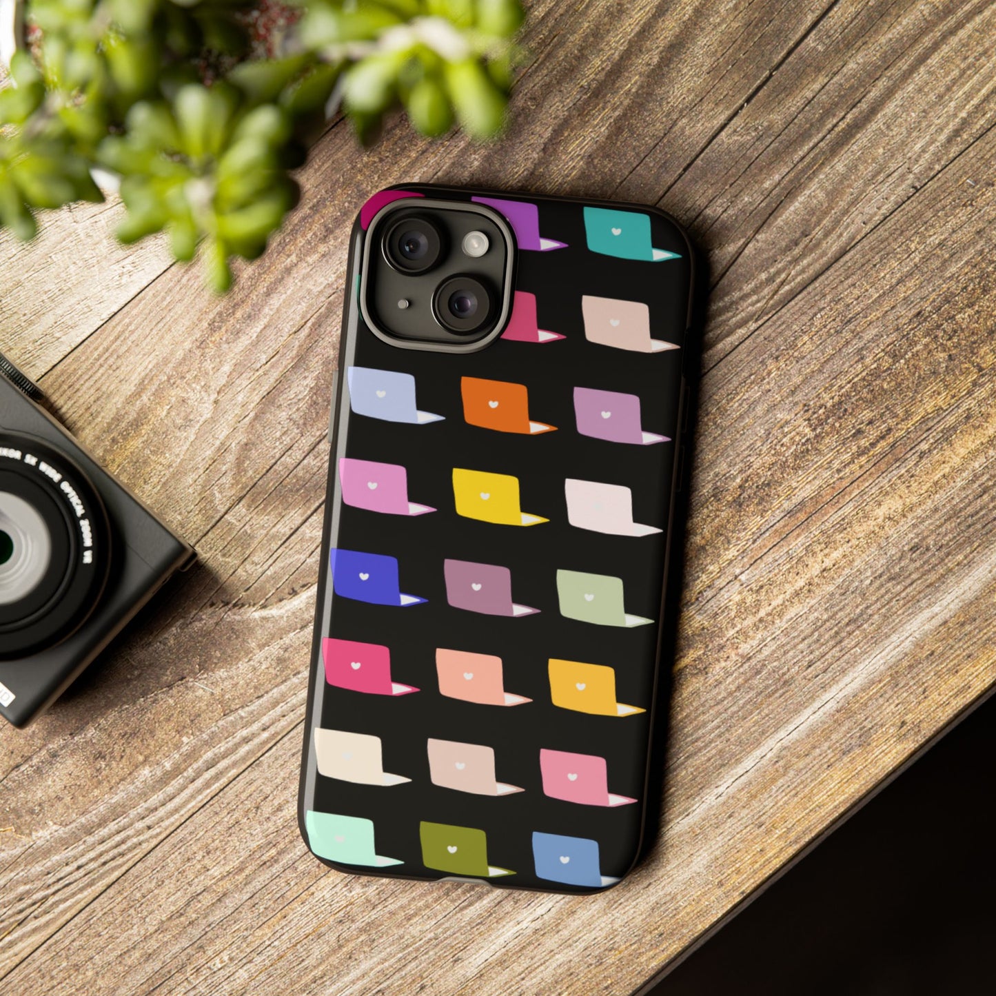 Colorful Laptop Icons Phone Case