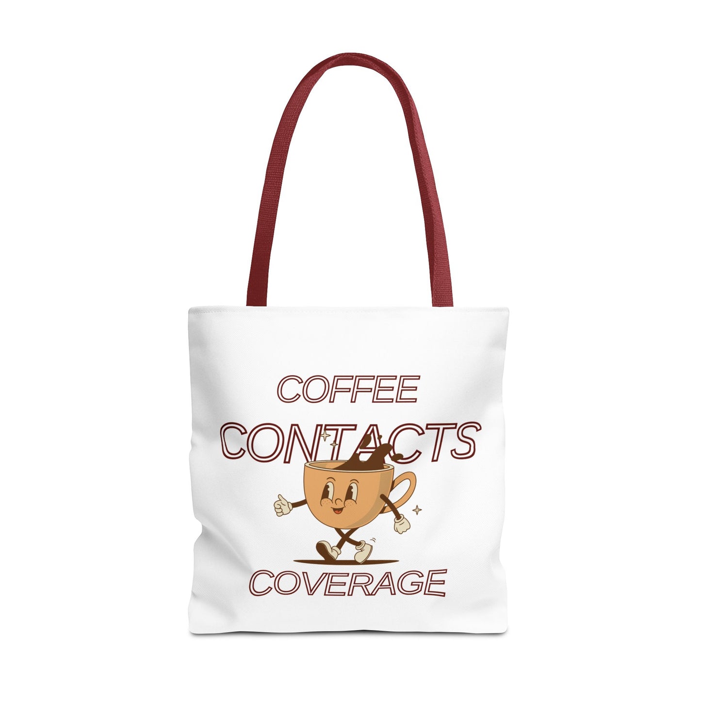 Coffee Contacts Coverage Tote Bag (AOP)