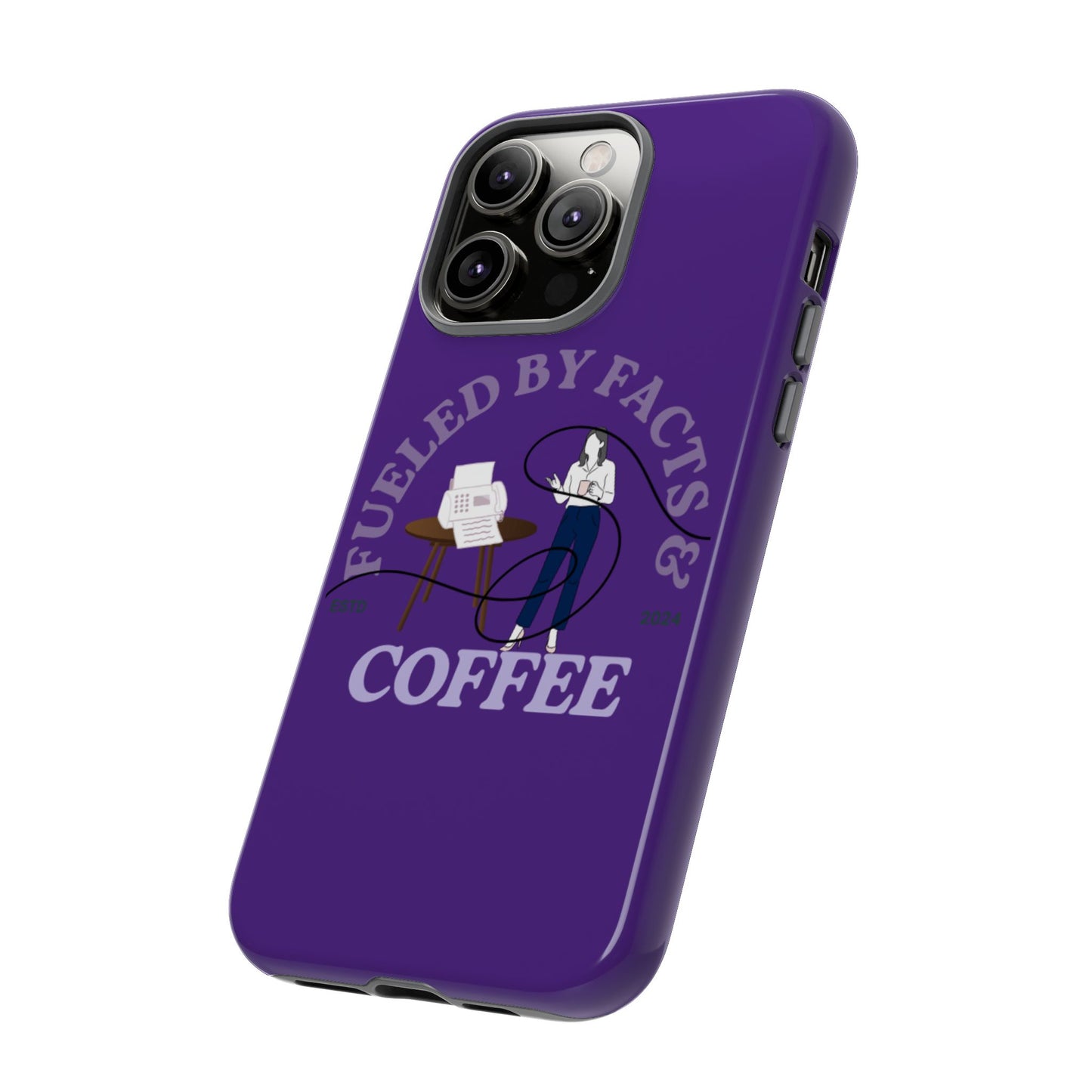 Fueled by Facts & Coffee Phone Case