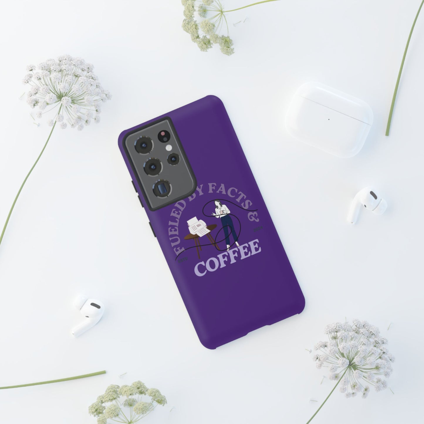 Fueled by Facts & Coffee Phone Case