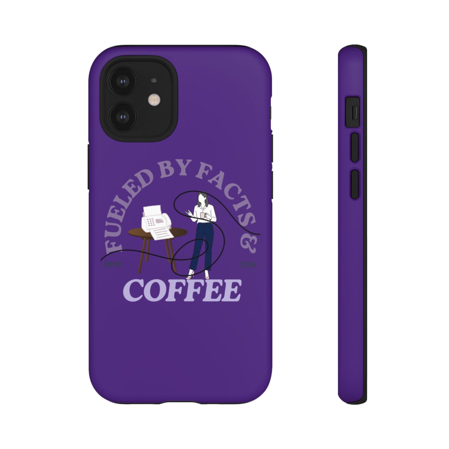 Fueled by Facts & Coffee Phone Case