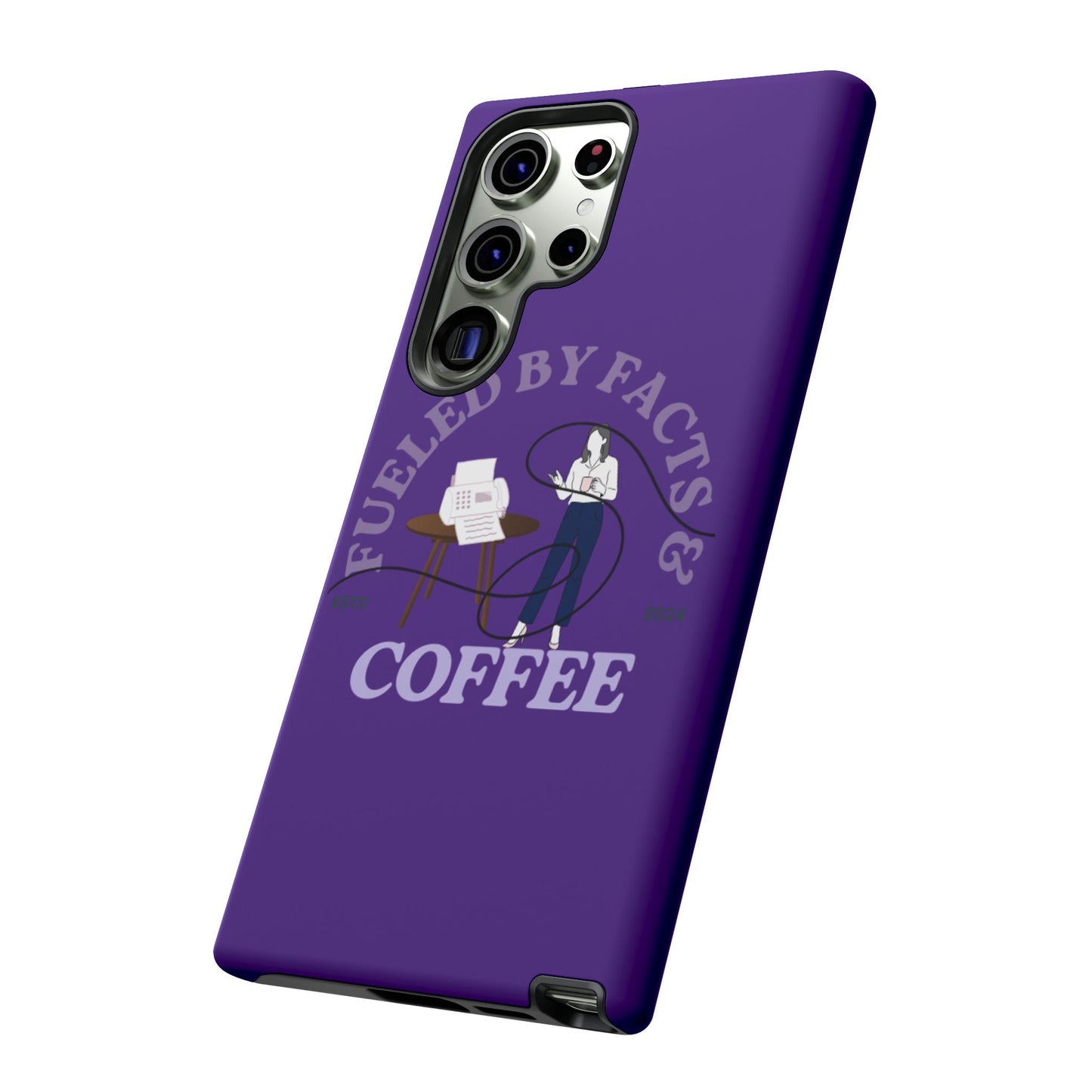 Fueled by Facts & Coffee Phone Case