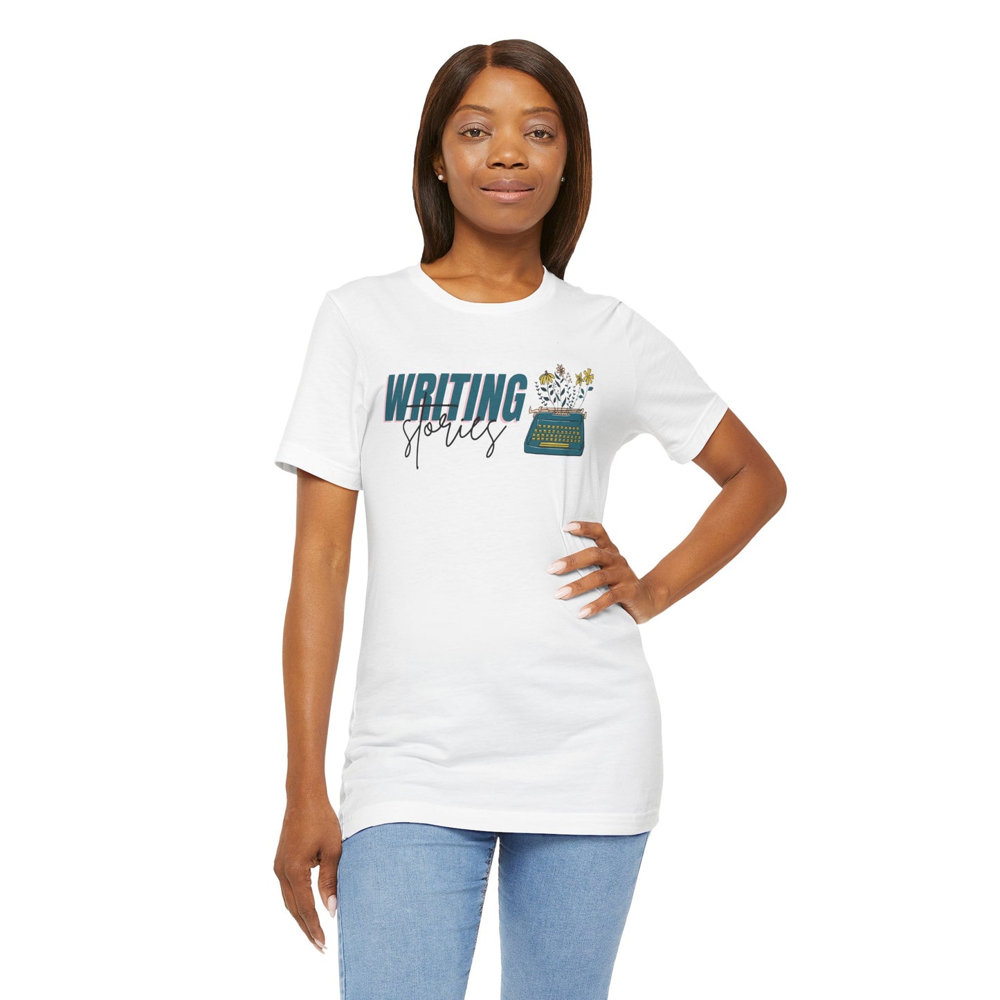 Writing Stories Unisex Jersey Short Sleeve Tee