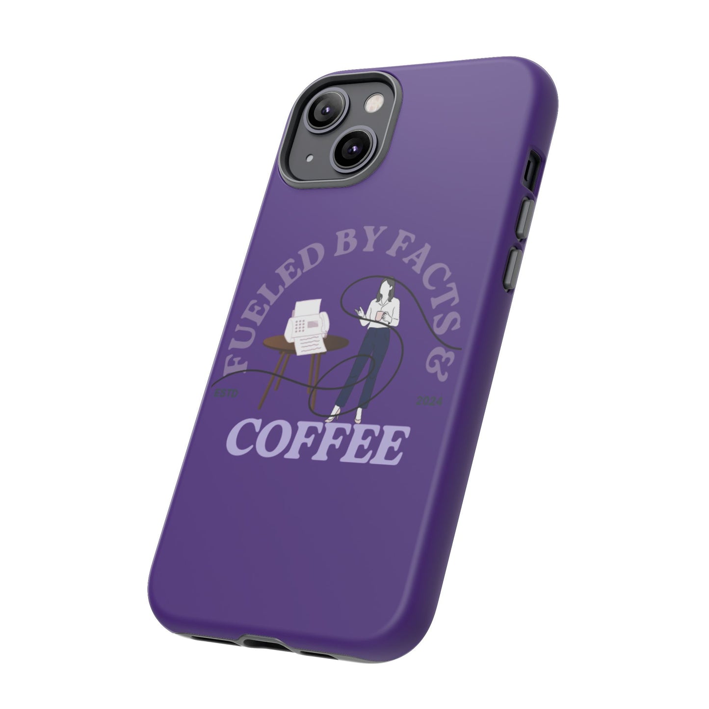 Fueled by Facts & Coffee Phone Case