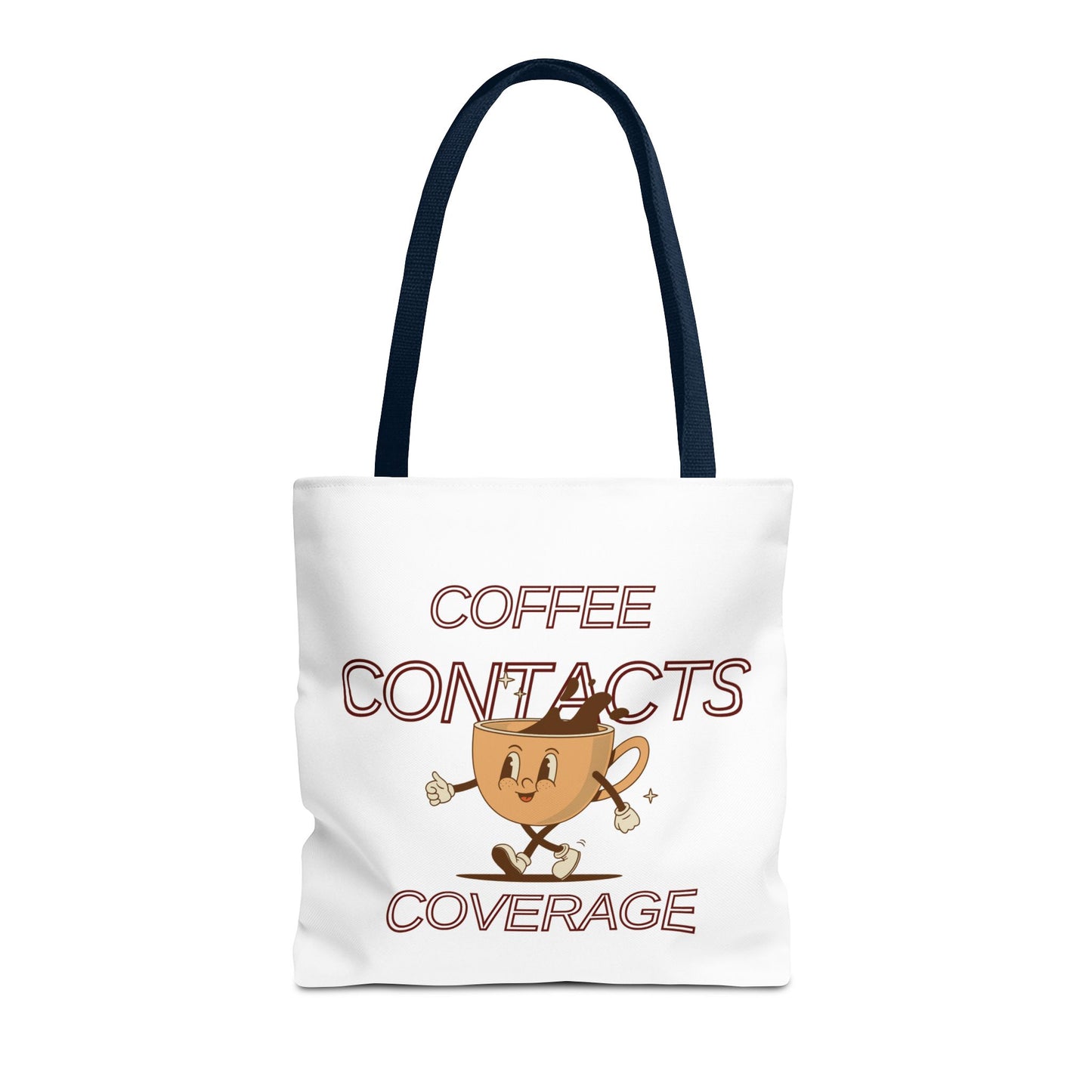 Coffee Contacts Coverage Tote Bag (AOP)