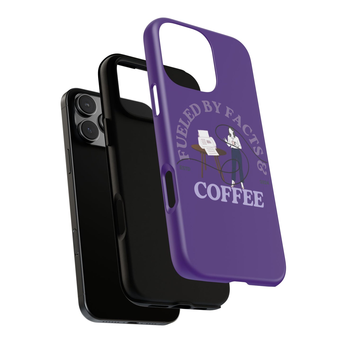 Fueled by Facts & Coffee Phone Case