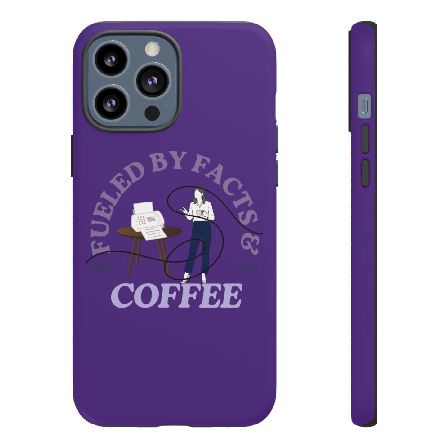 Fueled by Facts & Coffee Phone Case