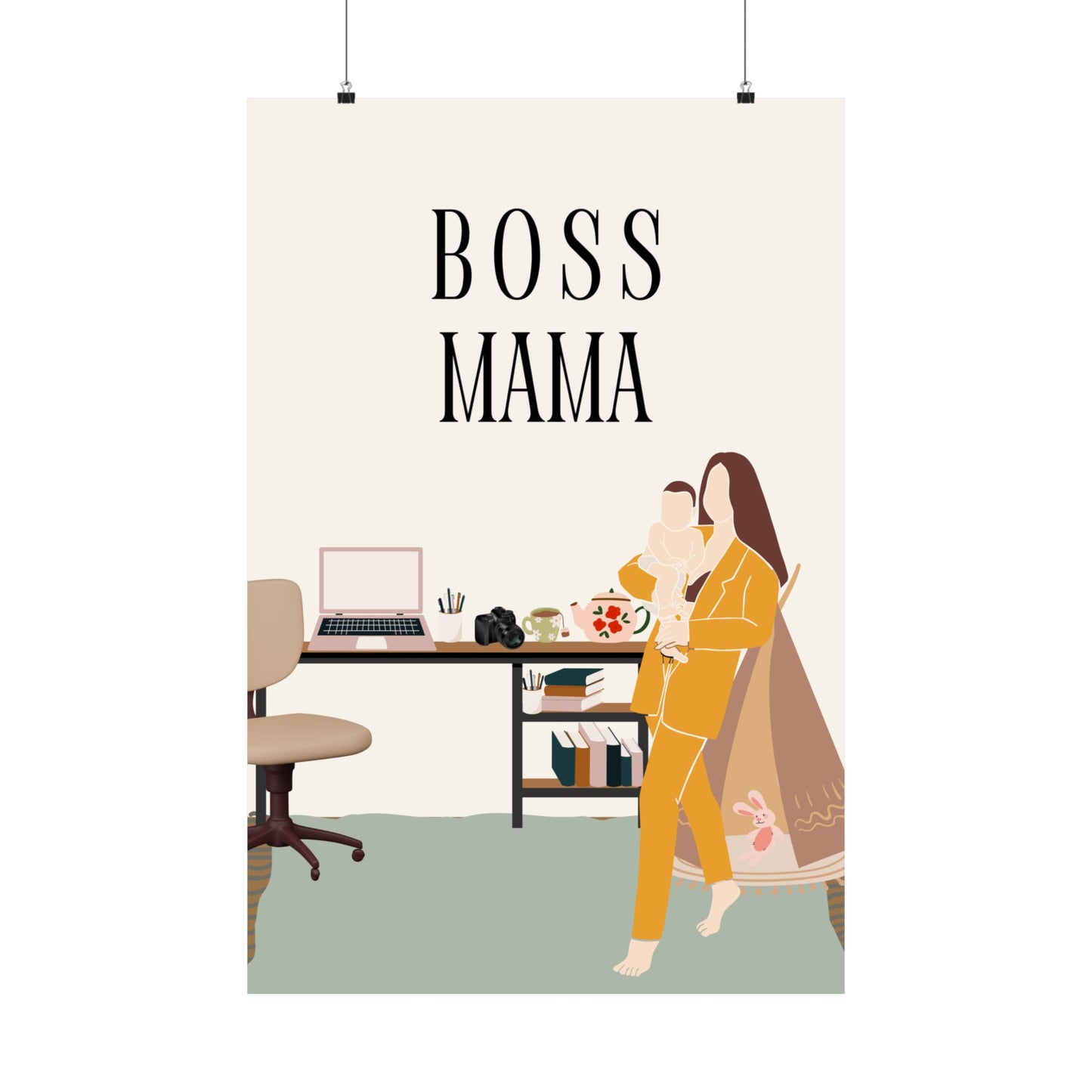 Boss Mama Matte Vertical Posters